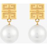 Harpiks Øreringe Givenchy Gold & White 4G Earrings 119-White/Golden UNI