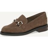 Caprice Beige Sko Caprice 5.5 Adults' 24200 343 Taupe Suede Womens Smart Loafers