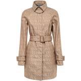 Versace Dame Overtøj Versace Trench Coat Woman colour Brown