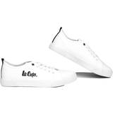 Lee Cooper Herre Sko Lee Cooper Sneakers aus Stoff LCW-23-31 Weiß