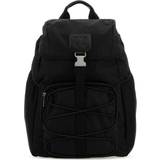 Lærred Skoletasker Palm Angels monogram-debossed canvas backpack men Leather/Polyamide/Cotton/Elastane One Size Black