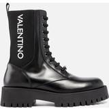 Valentino Kilehæl Sko Valentino Women's Thory Leather Lace-Up Boots Black