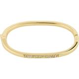 Pilgrim Star Recycled Crystal Bangle Goldplated Armring hos Magasin Guld one