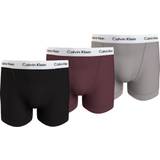 Elastan/Lycra/Spandex - Herre Underbukser Calvin Klein Cotton Stretch Mid Rise Trunks 3-pack - Black/Red/Cream