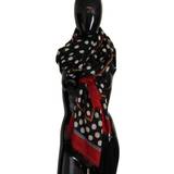 32 - Dame - Silke Tilbehør Dolce & Gabbana Multicolor Polka Dots Neck Wrap Shawl Scarf