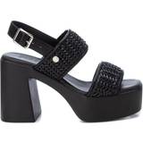 XTI Sandaler med hæl XTI Women Braided Strap Heeled Sandals 14125601 Black