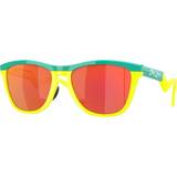 Oakley Unisex Solbriller Oakley Frogskins Hybrid Sunglasses, In Celeste/tennis Ball Ruby Celeste 55-17-138