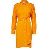 32 - Beige - Dame Kjoler Selected Shirt Dress