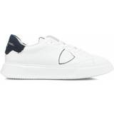 42 - Uld Sneakers Philippe Model Temple Low Top Leather/Wool M - White/Blue