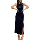 Fløjl - Lange kjoler Nobody's Child Petite Maxi Length Bodycon Dress - Blue