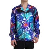 Multifarvet - Silke Undertøj Dolce & Gabbana Multicolor Silk Psychedelic Print Men Pajama Shirt IT40