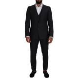 Grå - M Jakkesæt Dolce & Gabbana Gray MARTINI Piece Slim Fit Suit IT50