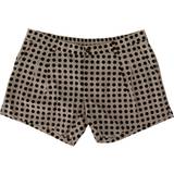 Dolce & Gabbana Herre Shorts Dolce & Gabbana Black White Polka Dots Cotton Linen Shorts IT48