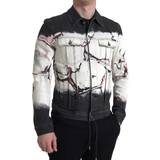 Multifarvet - One Size Overtøj Dolce & Gabbana Multicolor Cotton Collared Denim Jacket IT48