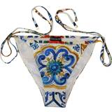 Dolce & Gabbana Dame Bikinitrusser Dolce & Gabbana Multicolor Side Tie Bottom Swimwear Bikini IT5