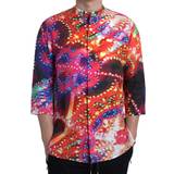 Multifarvet - One Size Overdele Dolce & Gabbana Multicolor Luminarie Print Linen Shirt IT37