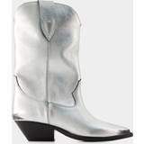 37 ½ - Sølv Støvler Isabel Marant Duerto Boots Leather Silver metallic