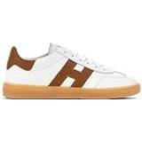 Hogan Gummi Sko Hogan Sneakers för kvinnor Cool vit och brun läder HXW6470FB60 SNI6P08