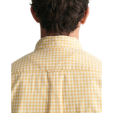 Gul - Ternede Overdele Gant Regular Fit Gingham Poplin Shirt - Dusty Yellow