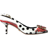 11,5 - Multifarvet Højhælede sko Dolce & Gabbana Crystal Slingback - Multicolor