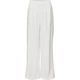 Hvid - Høj talje Bukser & Shorts Vero Moda Carmen High Rise Trousers - White