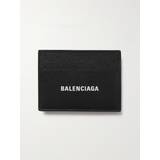 Tegnebøger & Nøgleringe Balenciaga Logo-Print Full-Grain Leather Cardholder - Men - Black