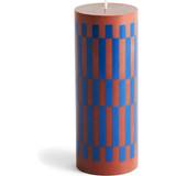 Hay Lys & Tilbehør Hay Column Brown / Blue Stearinlys 20cm