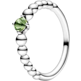 Pandora Grøn Ringe Pandora Spring Beaded Ring - Silver/Green