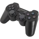 Indbygget batteri - PlayStation 3 Spil controllere Esperanza EGG109K Marine - Black