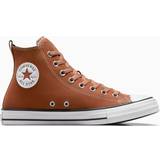 14 - Orange Sneakers Converse Chuck Taylor All Star Leather - Tawny Owl/Clay Pot/White
