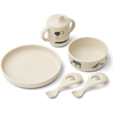 Beige Børnebestik Liewood Ryle Dinner Set All Together