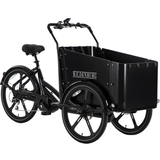 El ladcykel Wildenburg Urban E-Cargo Electric Cargo Bike with Center Motor - Black