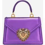 Dolce & Gabbana Lilla Tasker Dolce & Gabbana Small Devotion top-handle bag viola_laminato one size