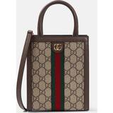 Gucci Håndtasker Gucci Super Mini Ophidia Gg Canvas Bag Ebony 01