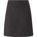 42 - Lynlås Nederdele Selected Femme Tailored Mini Skirt - Dark Gray Melange