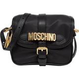Moschino Dame Tasker Moschino Black Lettering Logo Nylon Crossbody Bag B3555 Fantasy Black UNI