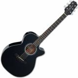Takamine Musikinstrumenter Takamine G Series Gf30ce Cutaway Acoustic Guitar Gloss Black