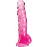 King Cock Sexlegetøj King Cock Clear Dildo with Balls 22cm