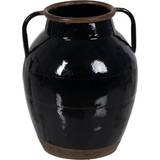 Jern - Sort Vaser BigBuy Home Black Iron Vase