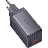 Baseus Mobiltilbehør Baseus Wall charger GaN5 2x USB-C USB 65W cable 1m grey
