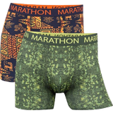 Marathon Herre - XXL Underbukser Marathon Microfiber Tights 2-pack - Multicolored