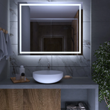 Badeværelse spejl led lys Daramio - Spejl med LED lys F2