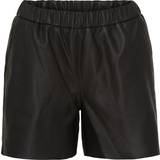 Polokrave - Skind Tøj Notyz Leather Shorts - Black