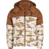 Camouflage - XXS Overtøj Tommy Hilfiger All Over Print Alaska Puffer Jacket - Woodland Camo Aop Beige
