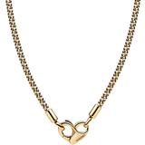 Pandora Guldbelagt Halskæder Pandora Moments Studded Chain Necklace - Gold