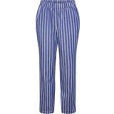 Pieces Stribede Bukser & Shorts Pieces Lilja High Waist Pants - Cornflower Blue