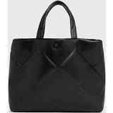 Calvin Klein Sort Tote Bag & Shopper tasker Calvin Klein Quilted Tote Bag Black One Size