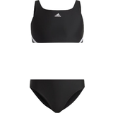 140 Bikinier adidas Girl's 3-Striped Sportwear Bikinis - Black/White