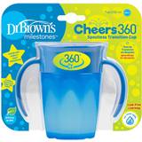 Dr. Brown's Pink Sutteflasker & Service Dr. Brown's 360 Spoutless Transition Cup