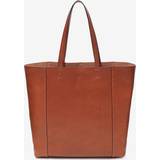 Brun - Skind Tote Bag & Shopper tasker Adax Portofino Shopper Line Bag - Brown